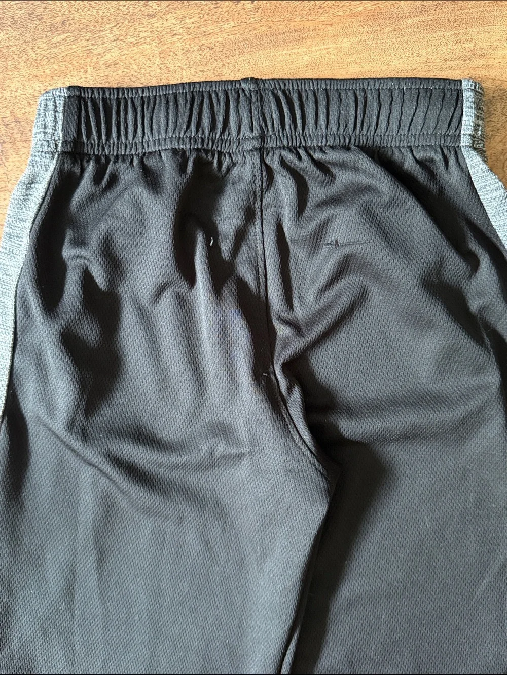 Kids Black Athletic Pants with Gray Panels & Lime Piping old navy active pant